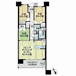 名古屋市営名城線 新瑞橋駅 徒歩6分の賃貸マンション 7階3LDKの間取り
