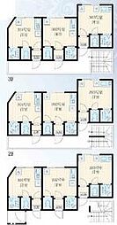 ＴＭ二子 3階ワンルームの間取り