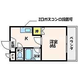 ジュネスTUKUMO 2階