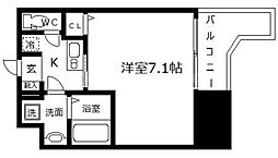 Osaka Metro中央線 堺筋本町駅 徒歩11分の賃貸マンション 7階1Kの間取り