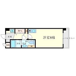 ハイマウンド ワンルームの間取図画像