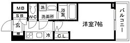 スプランディッド2 1Kの間取図画像