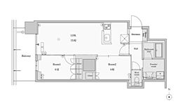 間取図画像 2LDK