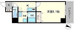 みおつくし江戸堀 1Kの間取図画像