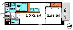 Osaka Metro長堀鶴見緑地線 門真南駅 徒歩10分の賃貸マンション 3階1LDKの間取り