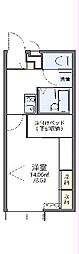 レオパレス屋敷 1Kの間取図画像