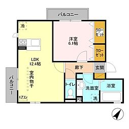 間取図画像 1LDK