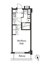 ＡＲＫＭＡＲＫ大森西 2階1Kの間取り
