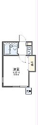 レオパレス別府パート2 1Kの間取図画像