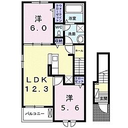 間取図画像 2LDK