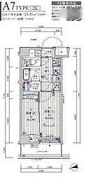 川口リンクス 2Kの間取図画像