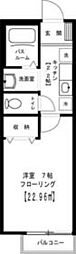 サングレース駒込中里 105 1階1Kの間取り