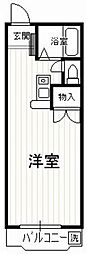 セイコーガーデンふじみ野 ワンルームの間取図画像
