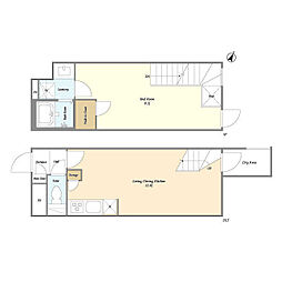 AGRATIO目黒諏訪山 1LDKの間取図画像