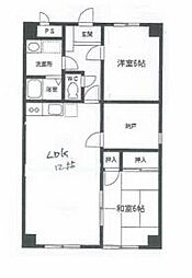 フィオーレ大山I 1階2SLDKの間取り