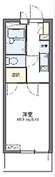 レオパレスサクセスファクター 1Kの間取図画像