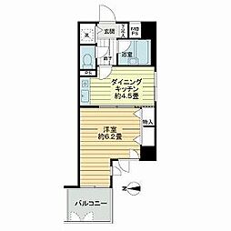 ライオンズマンション四条堀川第2 8階1DKの間取り