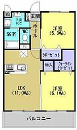 間取図画像 2LDK