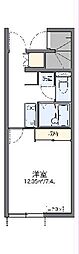 レオネクスト曳馬 1Kの間取図画像