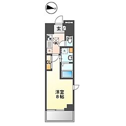 東京メトロ東西線 木場駅 徒歩15分の賃貸マンション 1階1Kの間取り