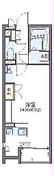 レオネクスト森山 ワンルームの間取図画像