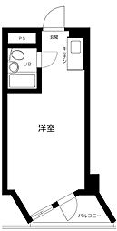 東京ベイサイド ワンルームの間取図画像