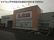 【ドラッグストア】Ｖドラッグ中部薬品各務原中央店まで800ｍ