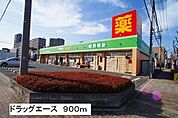 【ドラッグストア】ドラッグエースまで900ｍ