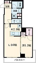 RESIDENCE KOENJI 3階1LDKの間取り