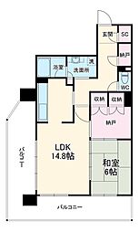ルネライラタワー船橋 1SLDKの間取図画像