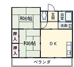 間取図画像 2DK