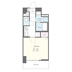 ResidenceYuki 1Kの間取図画像