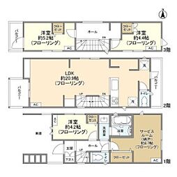 Ｋｏｌｅｔ竹ノ塚04 1階3SLDKの間取り