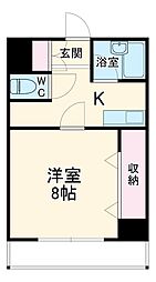 間取図画像 1K