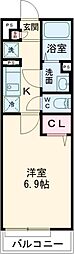 リブリ・アヴニール 2階1Kの間取り