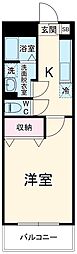 VIGOREshirasuka 1Kの間取図画像