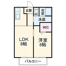 間取図画像 1LDK