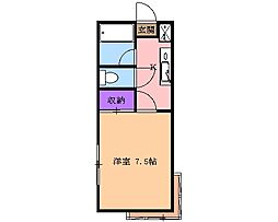 イーグルハウス 1Kの間取図画像