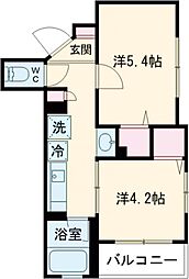 ワールドパレス目黒本町 5階2Kの間取り