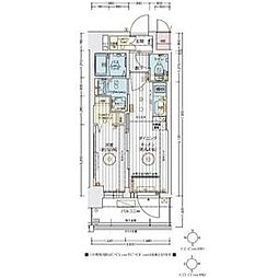 JR東海道本線 尾頭橋駅 徒歩3分の賃貸マンション 2階1DKの間取り