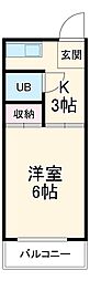 間取図画像 1K