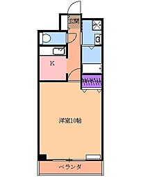 MRR宇都宮 1Kの間取図画像