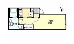 ベイルーム川崎小田 1Kの間取図画像