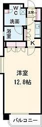 西武新宿線 井荻駅 徒歩5分の賃貸マンション 2階1Kの間取り