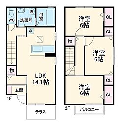 間取図画像 3LDK