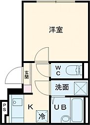 Ｈｉ−Ｆｉｖｅ阿佐ヶ谷 3階1Kの間取り