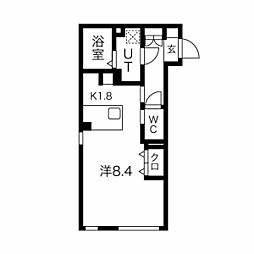 WELLCOURTKANDA ワンルームの間取図画像