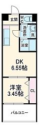 ETC太子橋今市 5階1DKの間取り