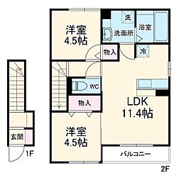 間取図画像 2LDK