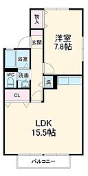 間取図画像 1LDK